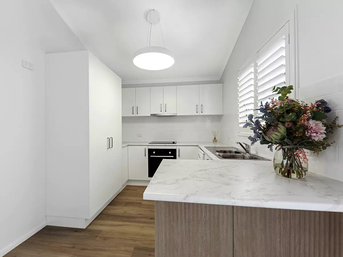 Pacific Palms Village - NEWLY Renovated Villa - Back Deck - SOLD