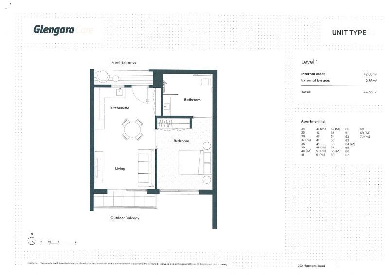 Comfortable independent living apartment