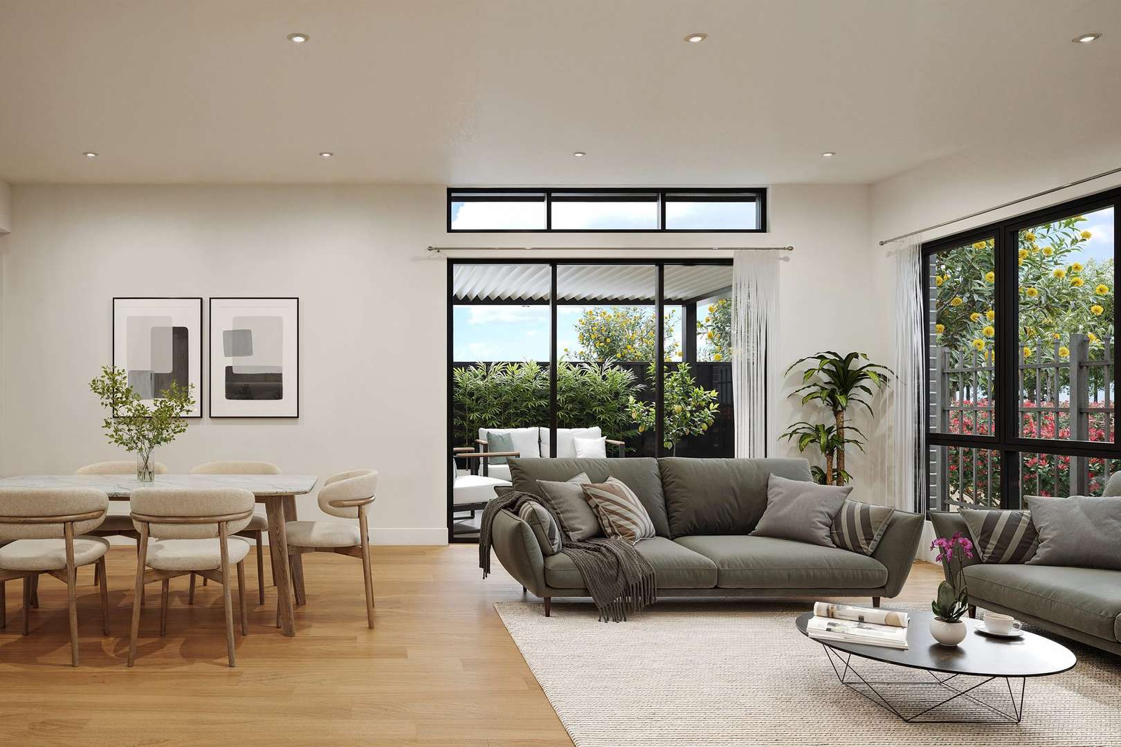 The Ashdale villa offers a thoughtfully designed two-bedroom layout with the comfort of two bathrooms and the convenience of a secure single garage.