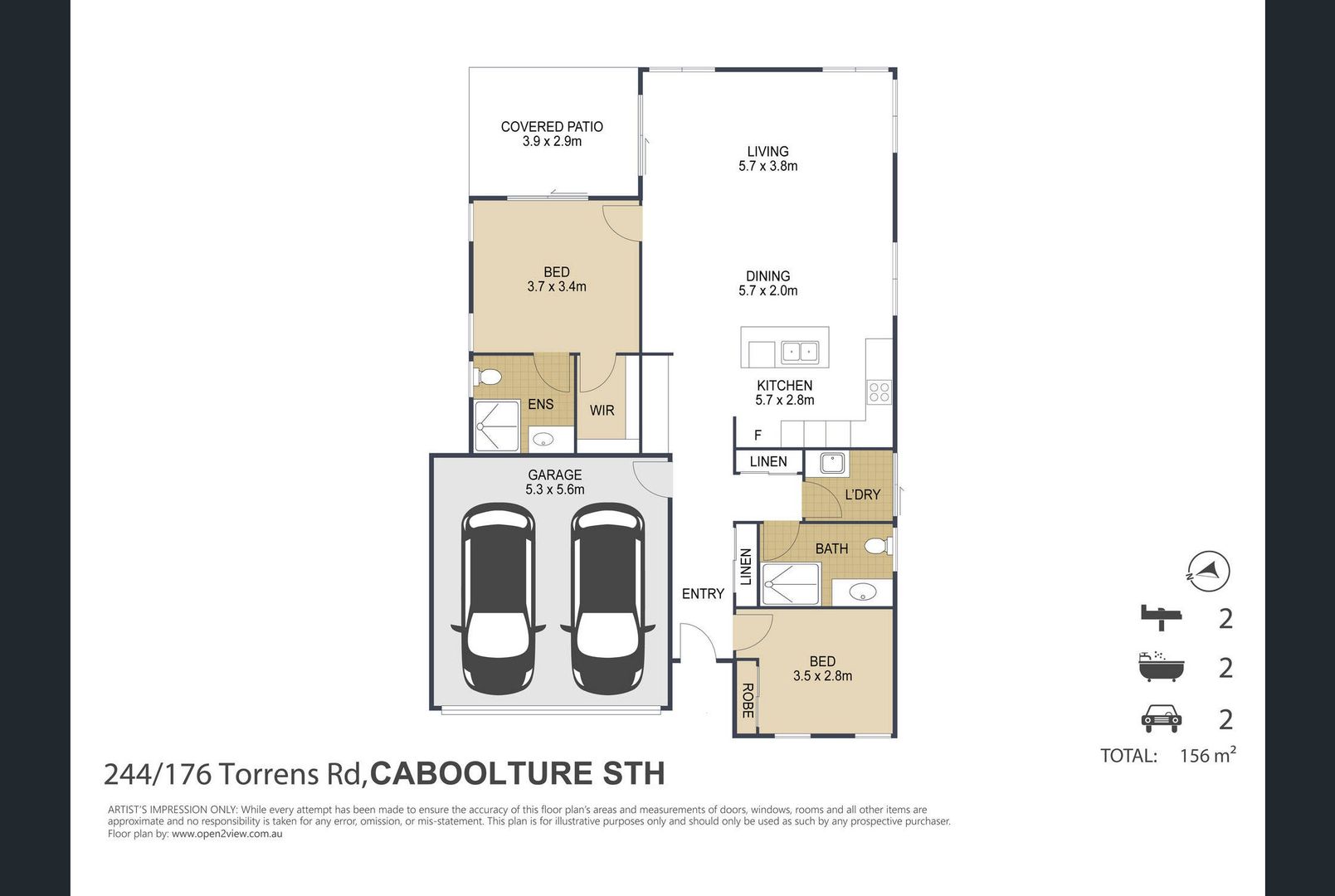 2 bed home, ready for its new owner.