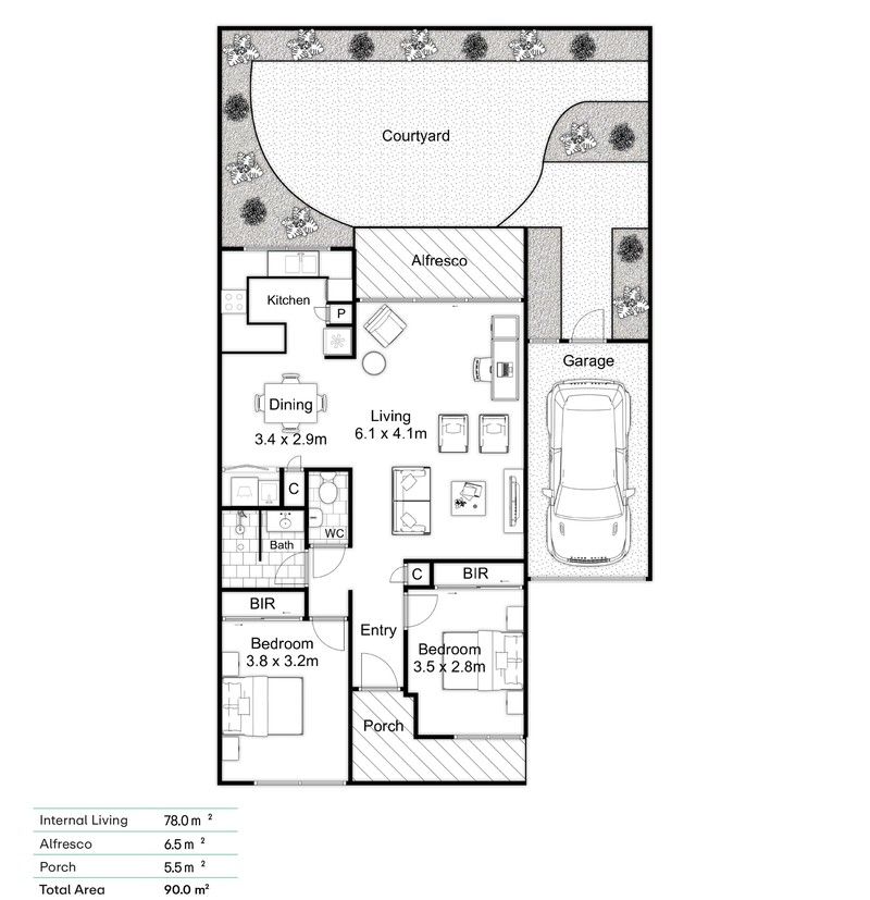 Quiet, Spacious, Exceptionally Positioned