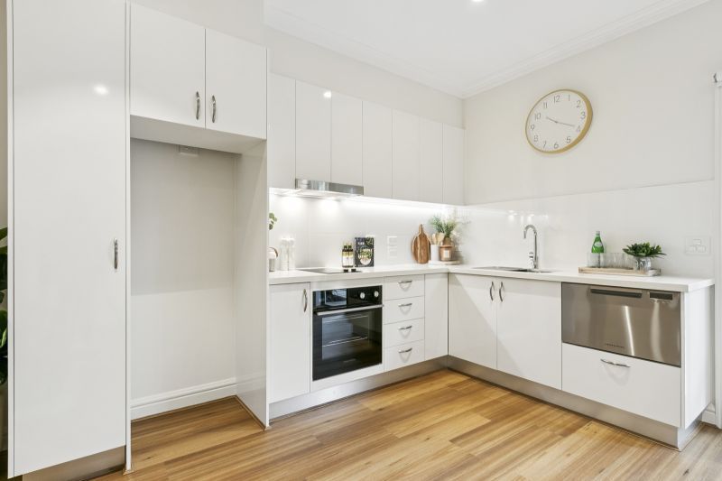 Architect-designed one-bedroom apartment on the ground floor