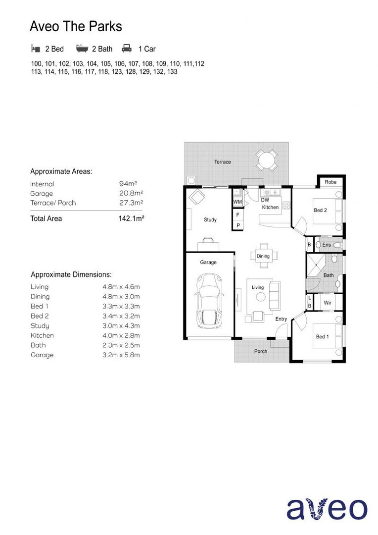 Great villa design with large study