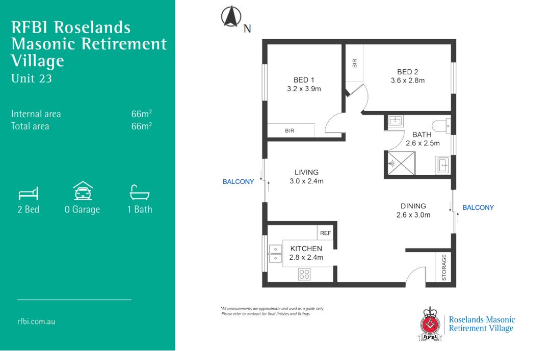 Enjoy the benefits of living at RFBI Roselands Masonic Retirement Village