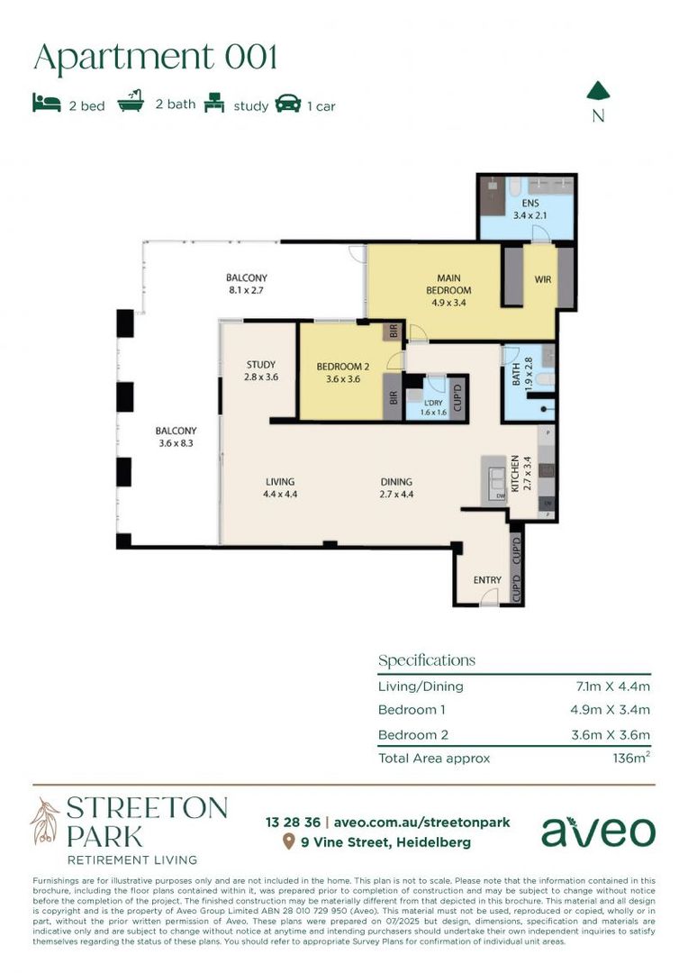 Luxurious 2-bedroom apartment