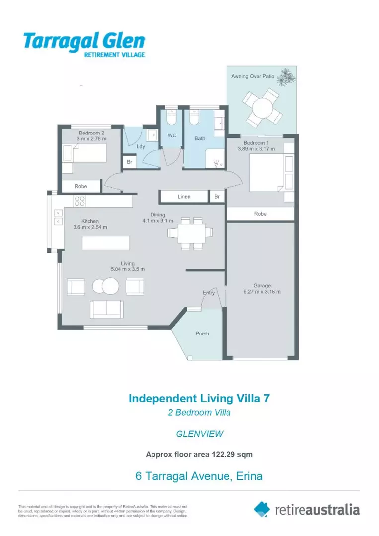 Sunny two-bedroom on the parkland