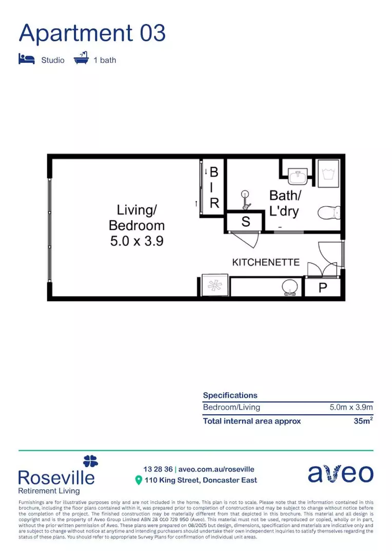 Beautifully presented apartment - perfect for your retirement!