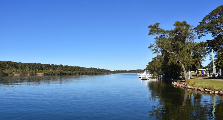 Vicki and Mark Rayner have moved between three Hometown Australia communities in just six years, including one at Sussex Inlet in NSW (pictured)