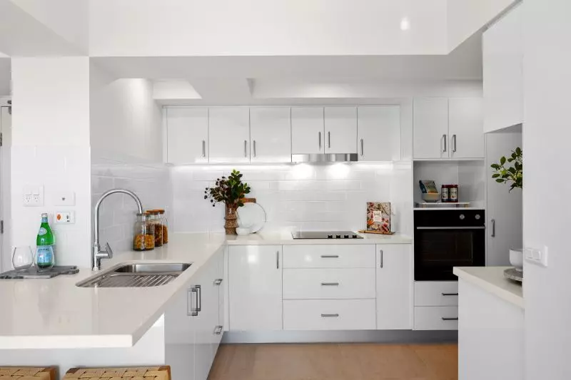 North-facing two-bedroom apartment