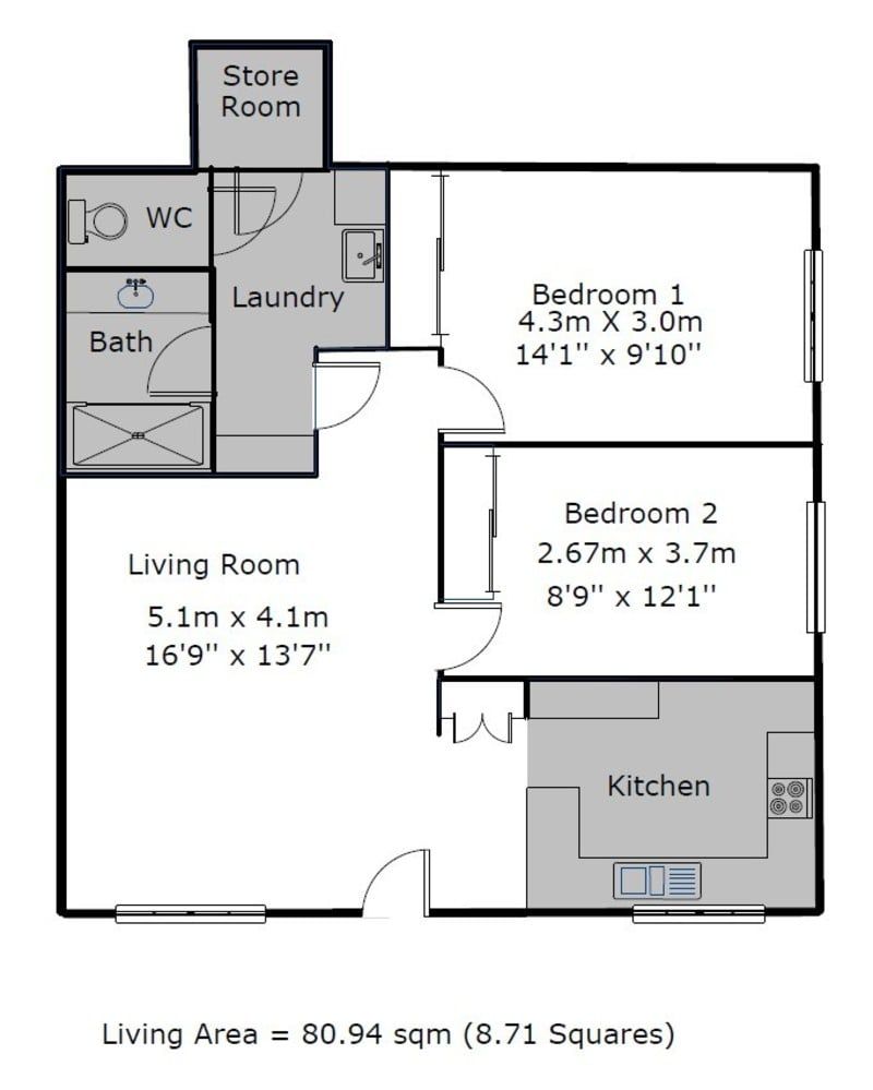 Elegant Garden Home with High Ceilings and Modern Finishes