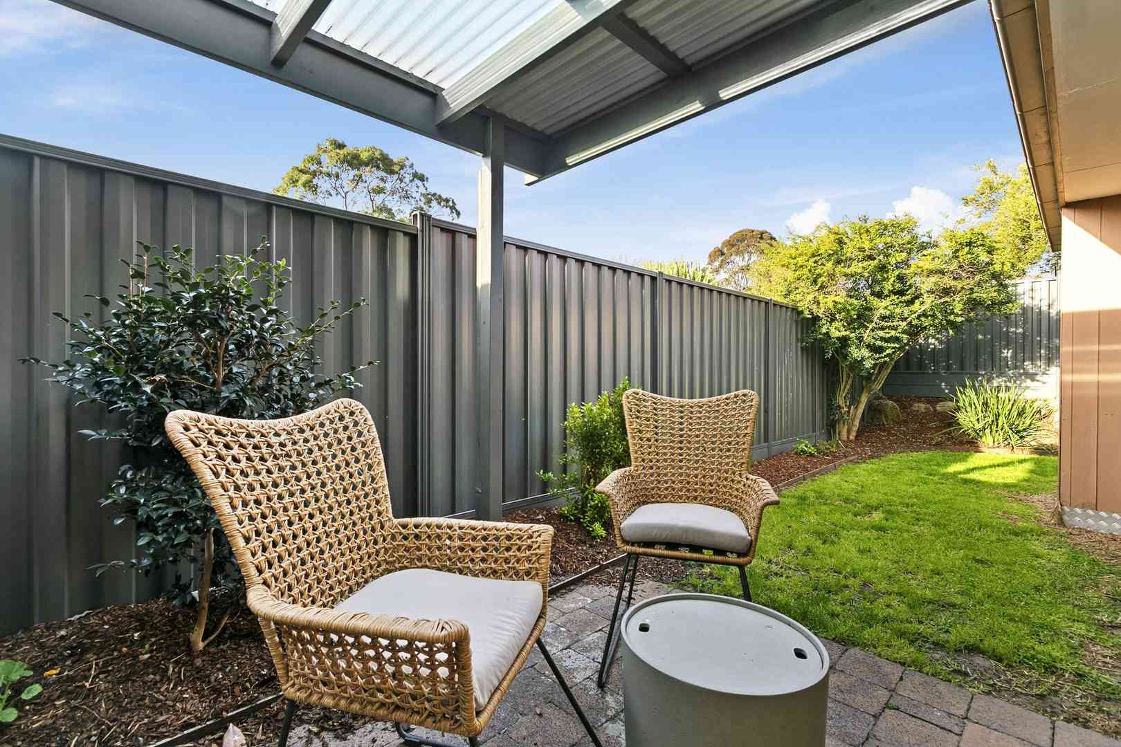 The perfect villa for a north-facing private backyard