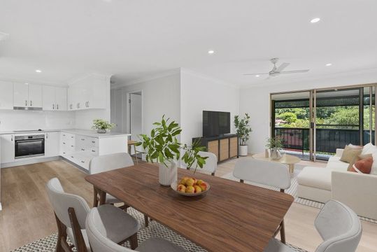 Elevated 2-bedroom villa surrounded by trees