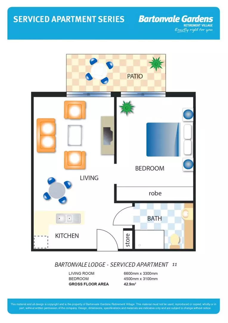 Modern 1 bedroom apartment