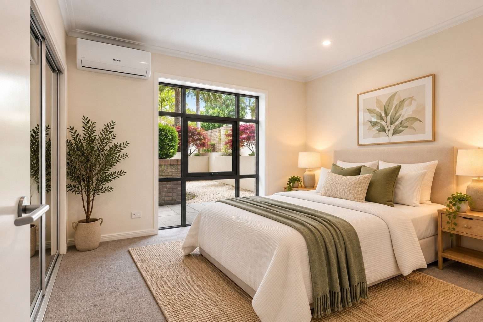 Garden view one-bedroom apartment