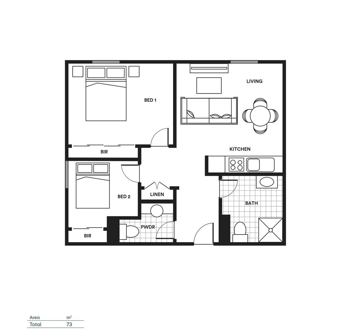 Serviced Apartment | Southerngum Floorplan