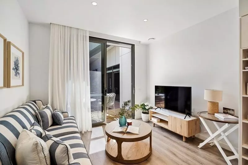 Private apartment at end of the corridor with beautiful outdoor terrace.