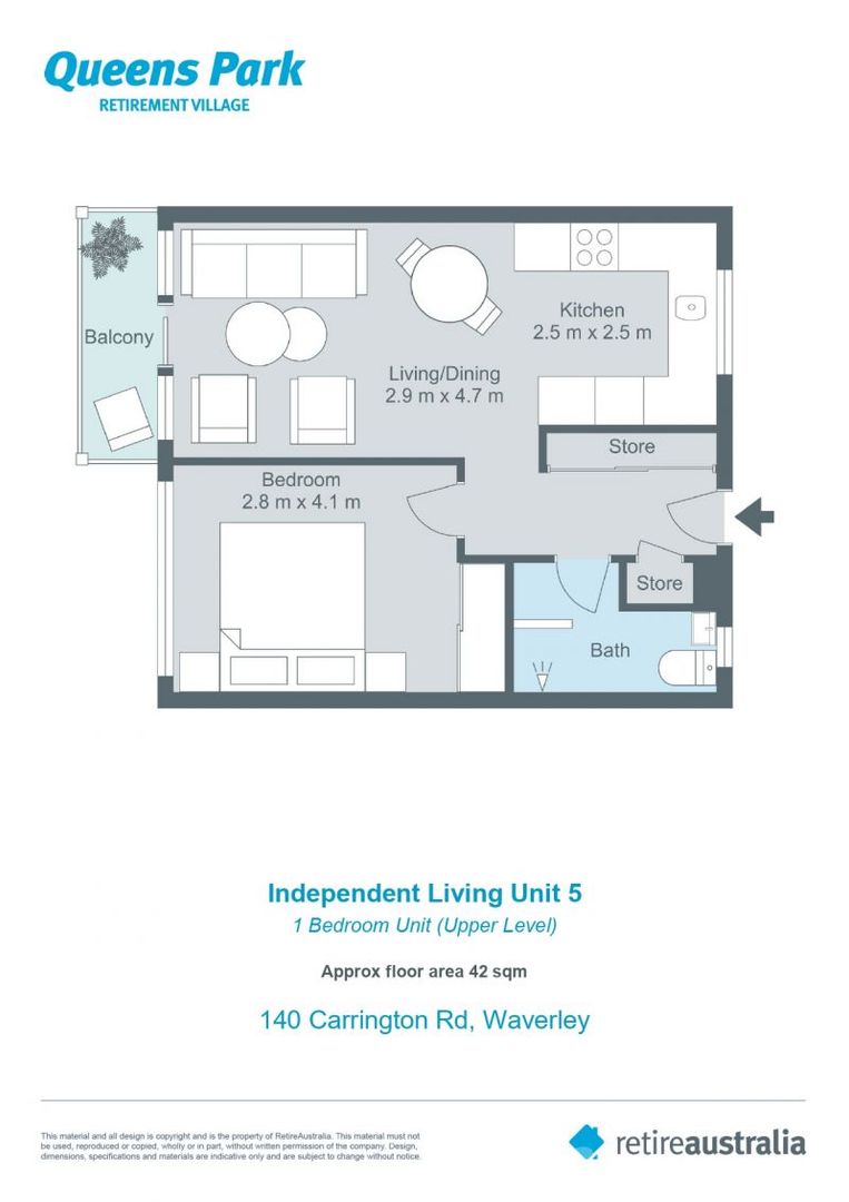 Beautifully renovated 1 bedroom unit with large open plan living/kitchen area