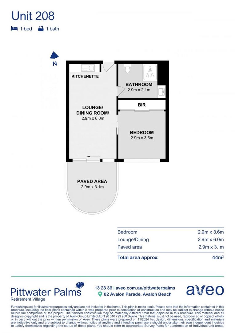 Beautiful ground-floor one-bedroom apartment