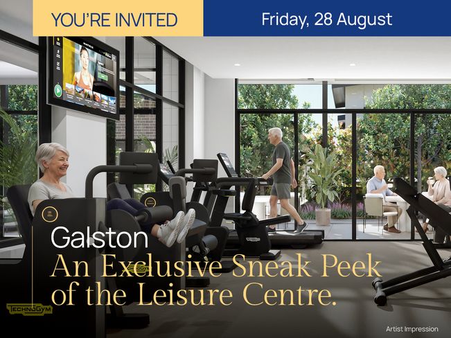 Join us for an exclusive of Living Choice Galston