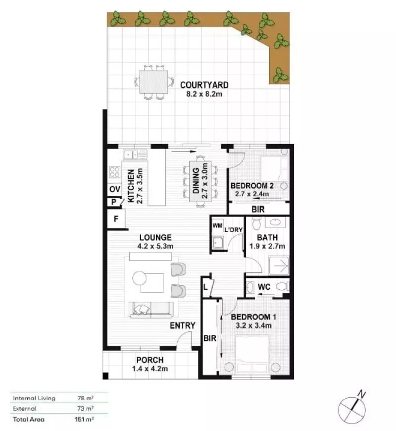 North-Facing with Garden and Bushland Outlook