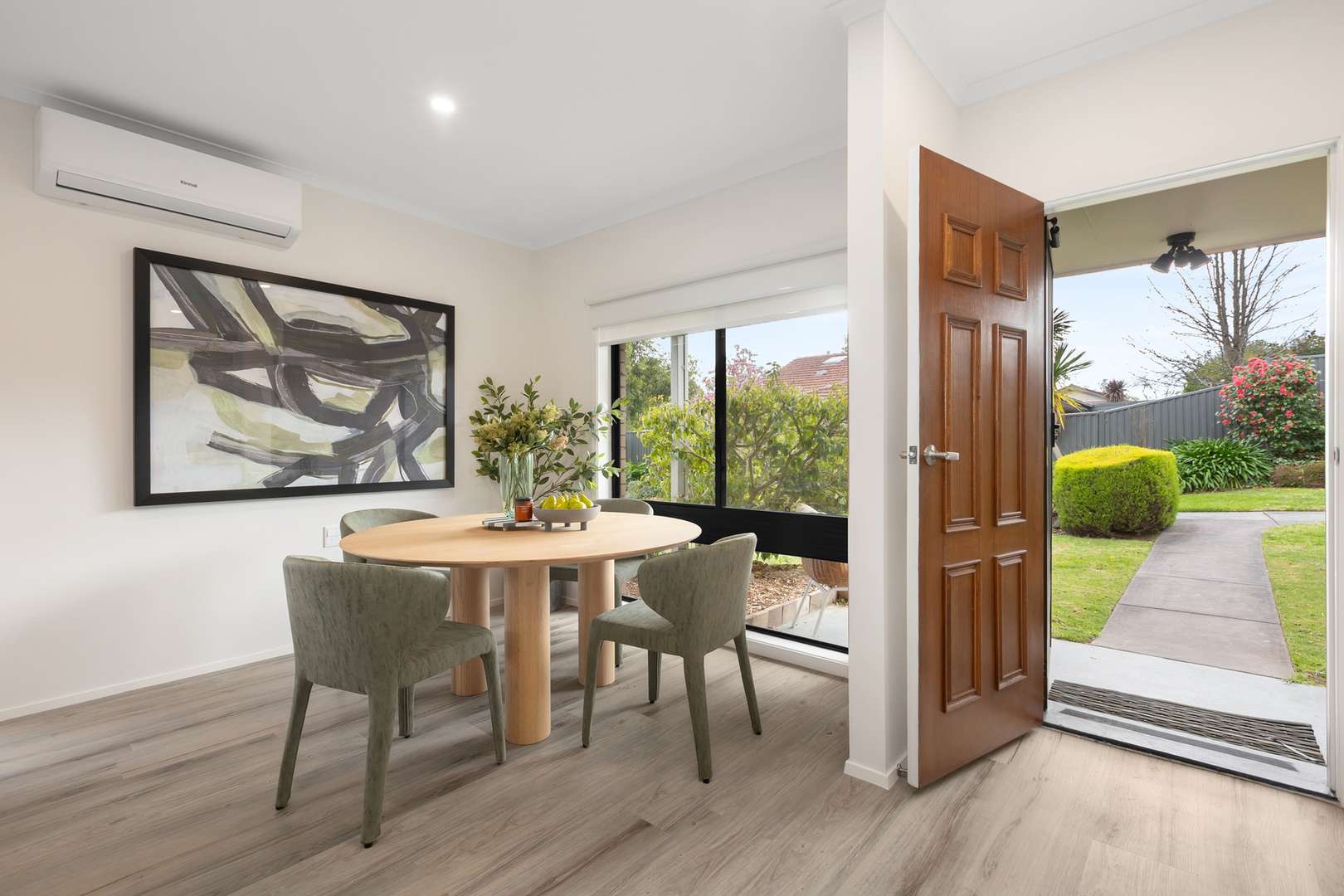 North-facing two-bedroom villa with private backyard