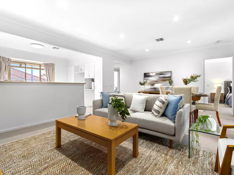 Light-Filled Living with Sunroom and Private Courtyard