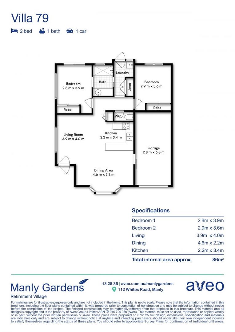 Currently under renovation - 2-bedroom villa