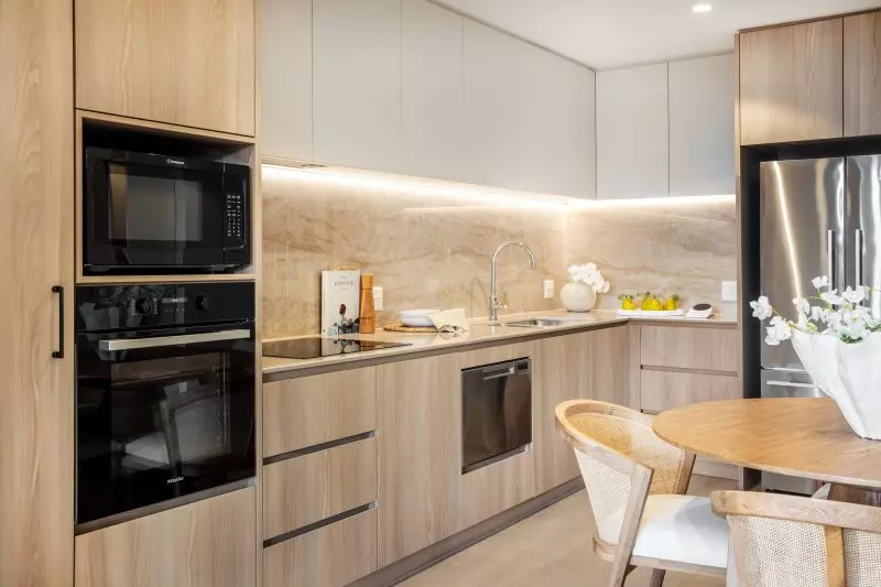 Luxe open-plan 1-bedroom apartment