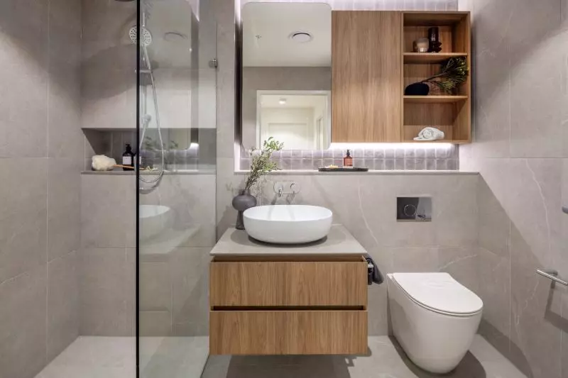 Generous, light-filled two-bedroom residence with a private balcony