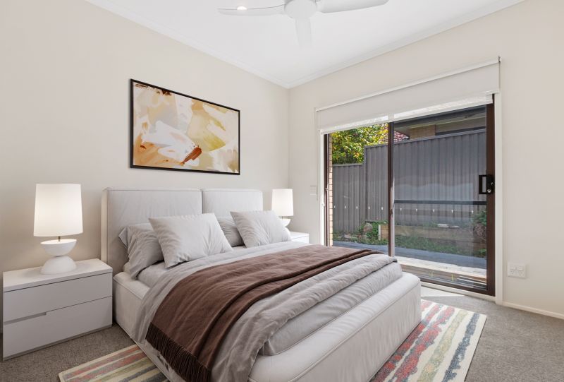 Two-bedroom plus study unit with private backyard