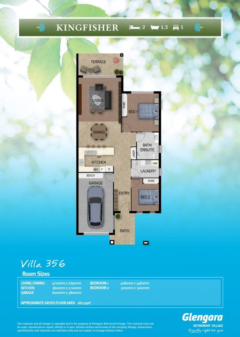 Modern villa in a quiet location