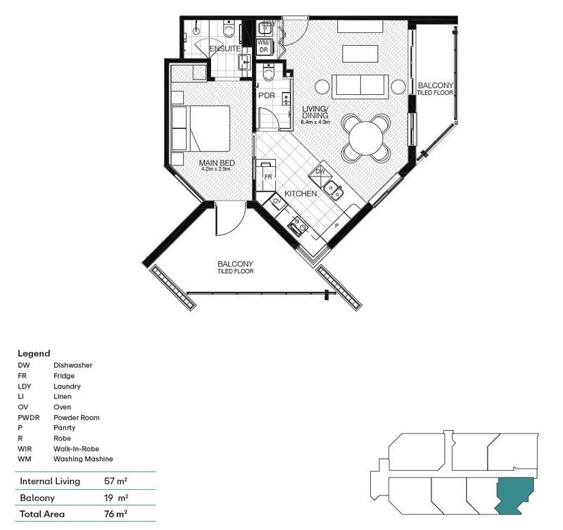 Stylish Brand New Retreat with Private Balcony