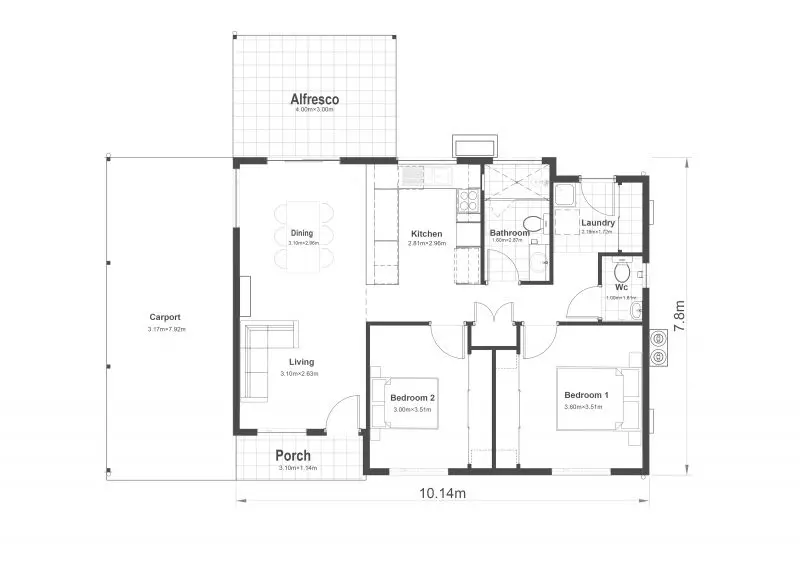 GREAT ALFRESCO AREA OVERLOOKING RESERVE