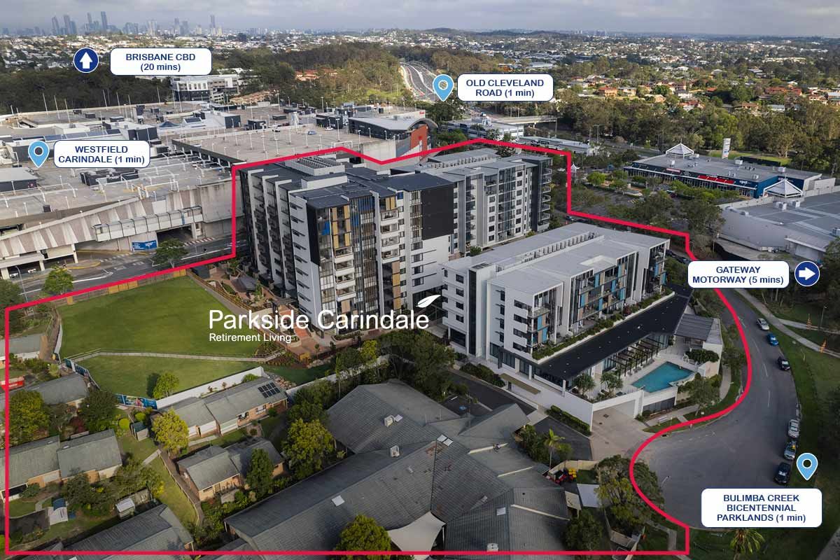 Enjoy Retirement Living at Parkside Carindale; the ideal blend of lifestyle and location.