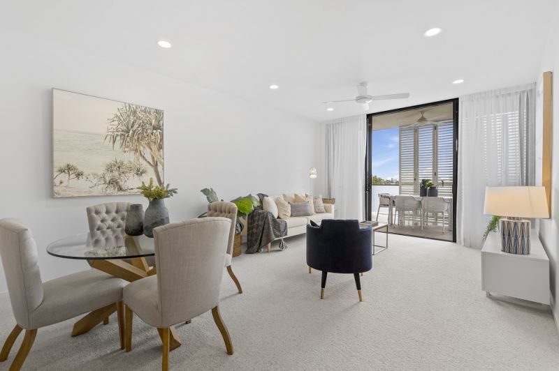 Bright and spacious, two-bedroom apartment with scenic views