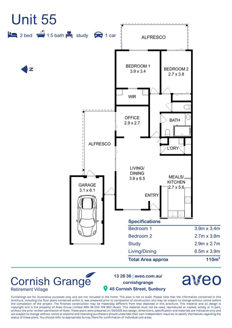 Beautifully Renovated 2-Bedroom Home with Versatile Study