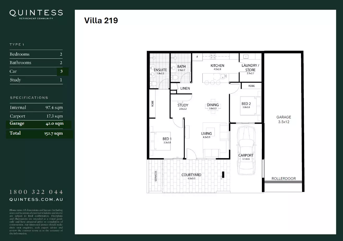 One of a kind - 3 Car Villa - Villa 219