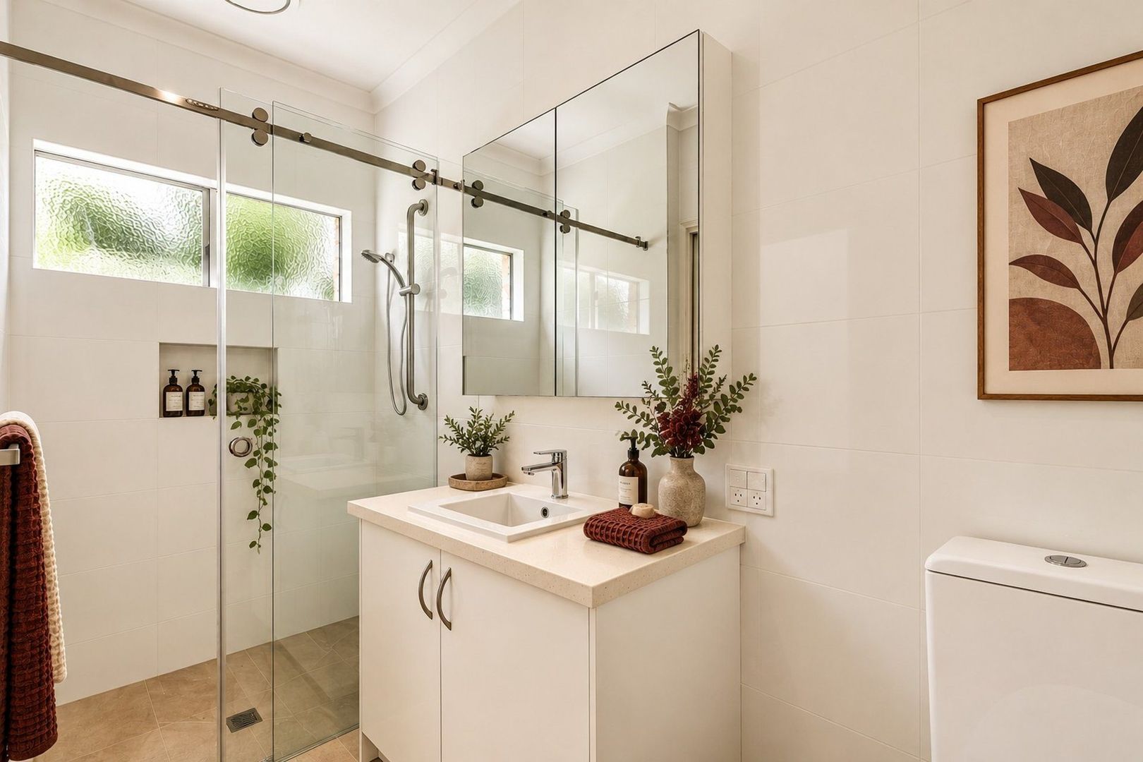 Modern 2-bedroom and study villa with private courtyard