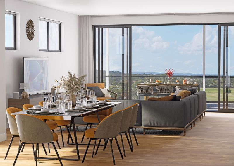 Penthouse perfection with amazing golf course views