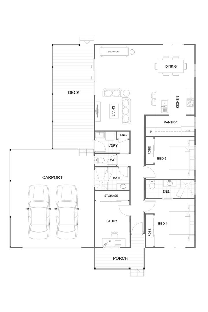 The Francis is perfect for comfortable and practical living. 