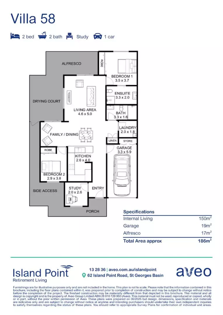 Elegant villa with flexible study space