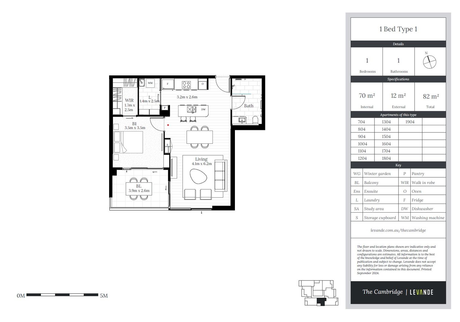 One Bedroom Apartment