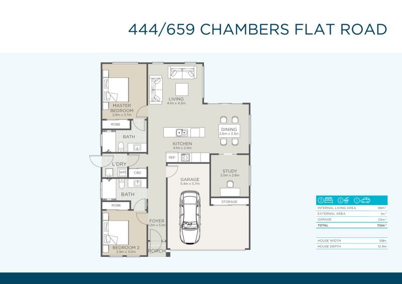 Tranquil Living, Spacious Backyard