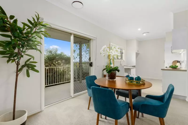 Modern villa near village entrance