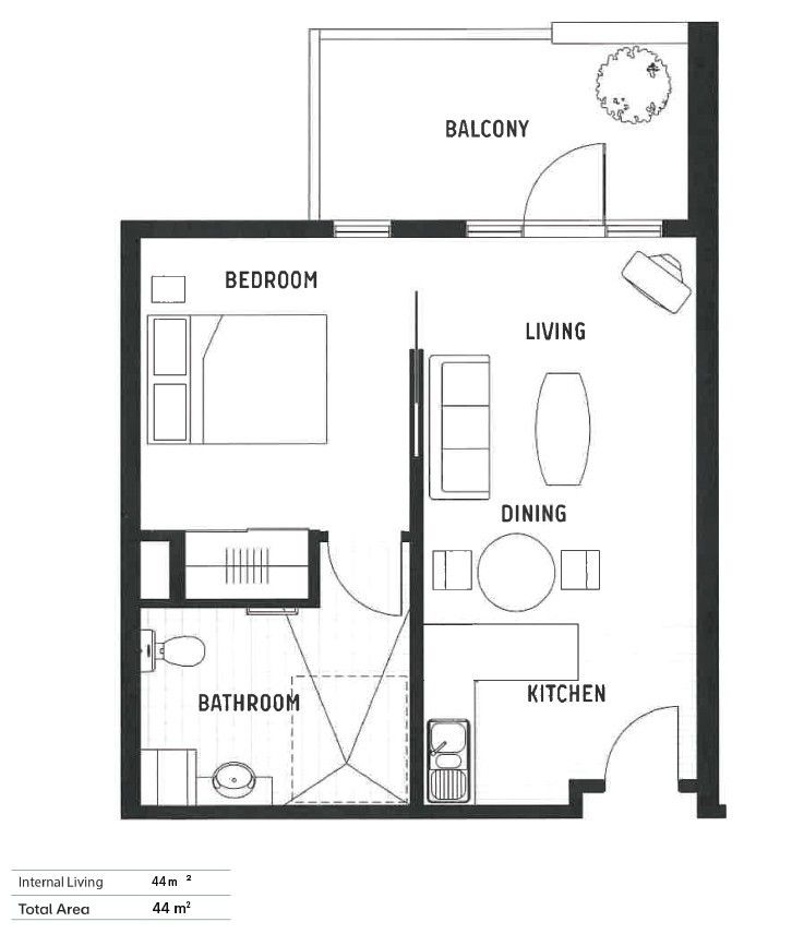 Freshly Renovated with Leafy Balcony Views