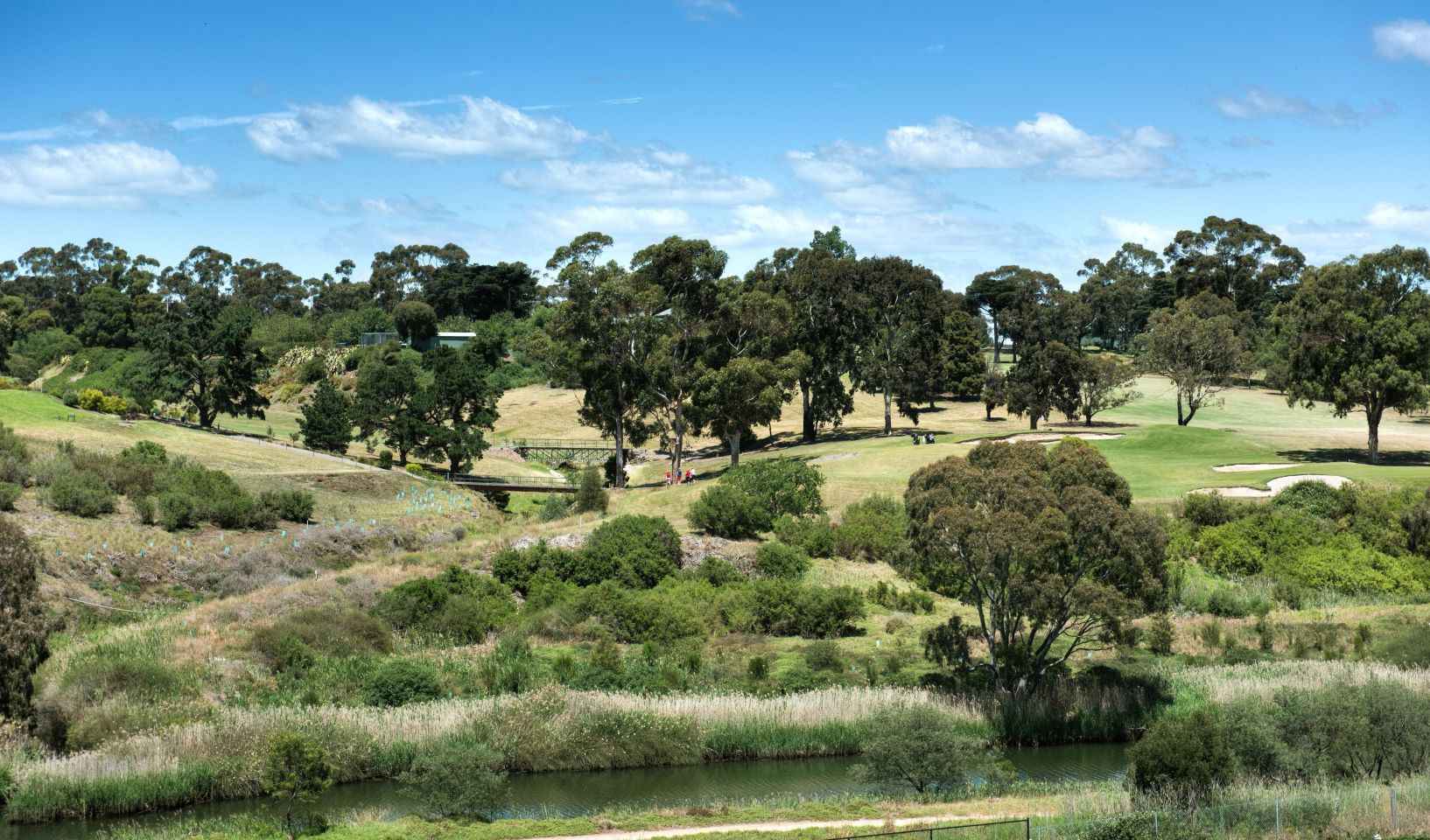 Panoramic landscapes River and Golf Course