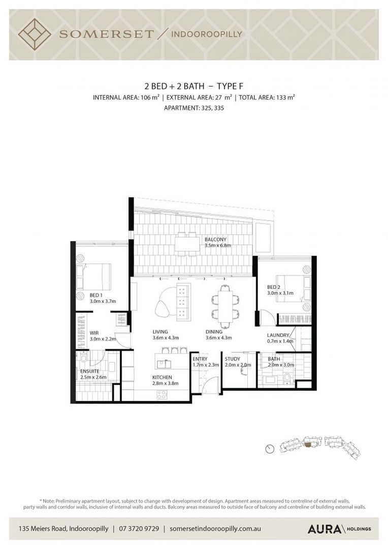 Enjoy a large balcony overlooking the village gardens