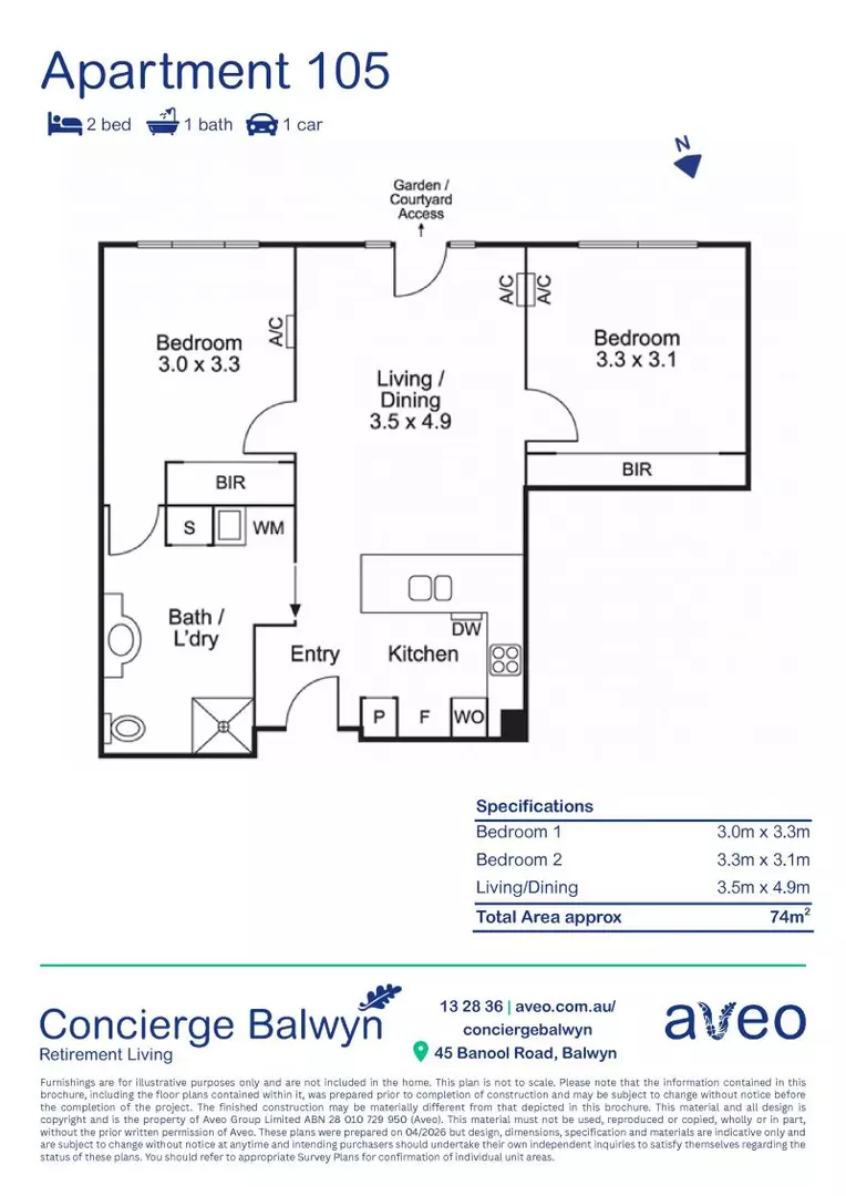 2-bedroom ground floor apartment, serene garden views!