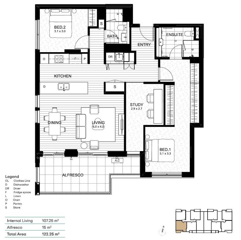 Luxurious Bushland Apartment with Designer Finishes and Study