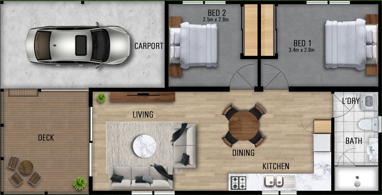 Over 50's Living - New 2 Bedroom Home